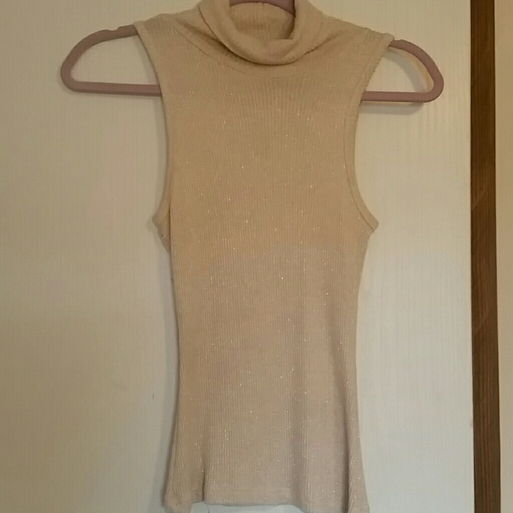 Golden shirt.